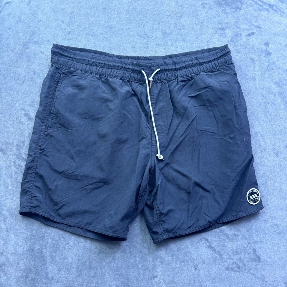 Ron Jon Surf Shop Mens Navy Blue Nylon Swim Trunks Shorts ACE1123 Size M